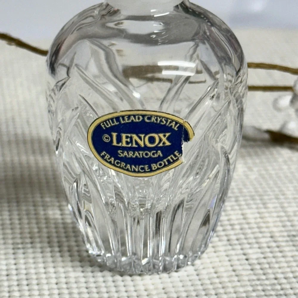 Lenox Saratoga full‎ Lead crystal fragrance bottle Rare Collectible